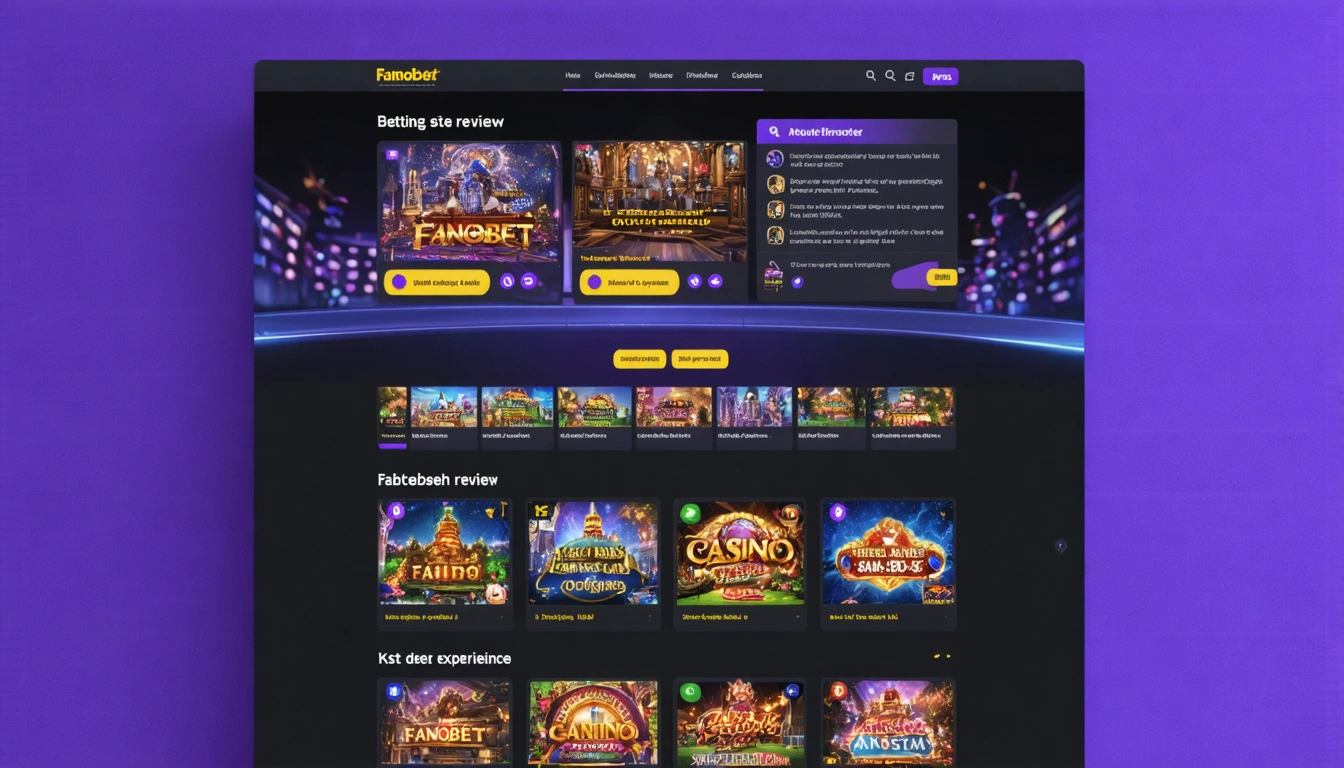 Fanobet betting site review and user experience