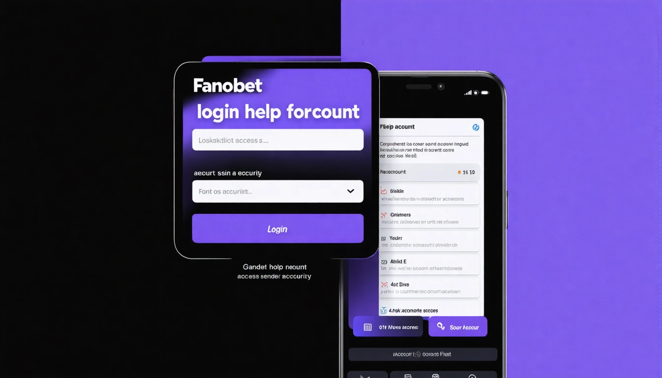 Fanobet login help for account access and security
